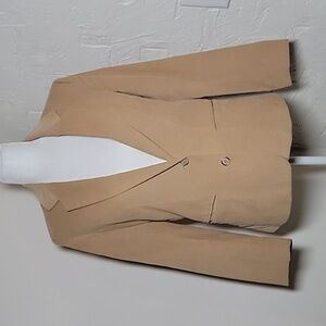 Vintage 80s Townhouse Women’s Corduroy Blazer Jacket Tan Brown Size 10 Career